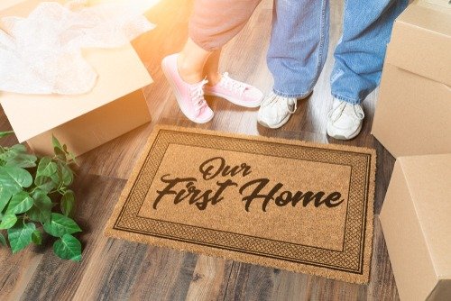 A Couple Buying Their First Home